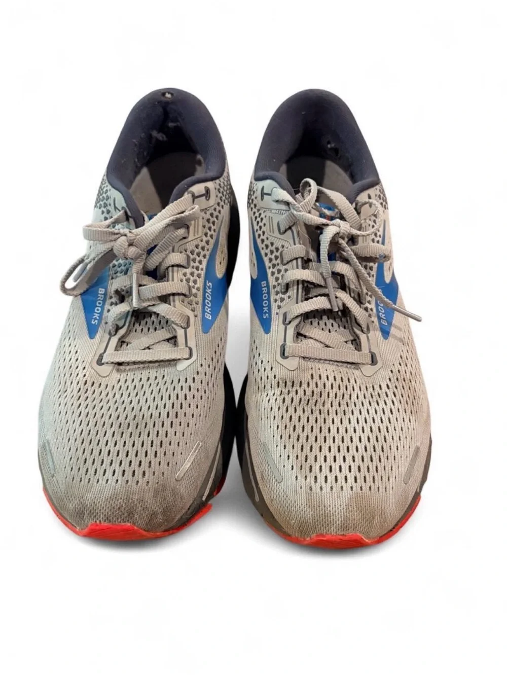 Brooks Ghost 14 Men's Size 11.5 D Gray Blue Running Shoes Athletic Sneakers